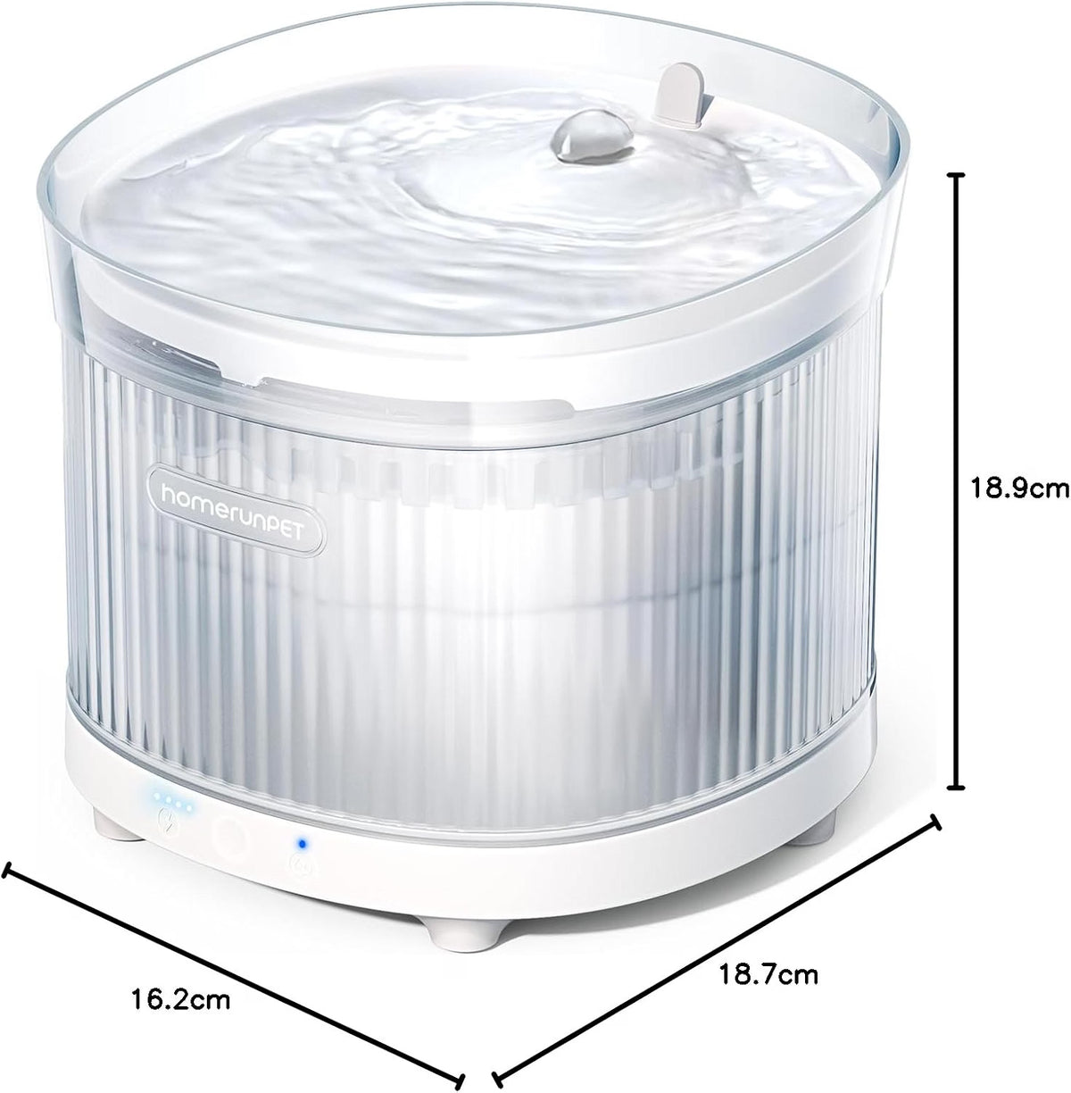 Homerunpet BF10 Wireless Pet Water Fountain 2L