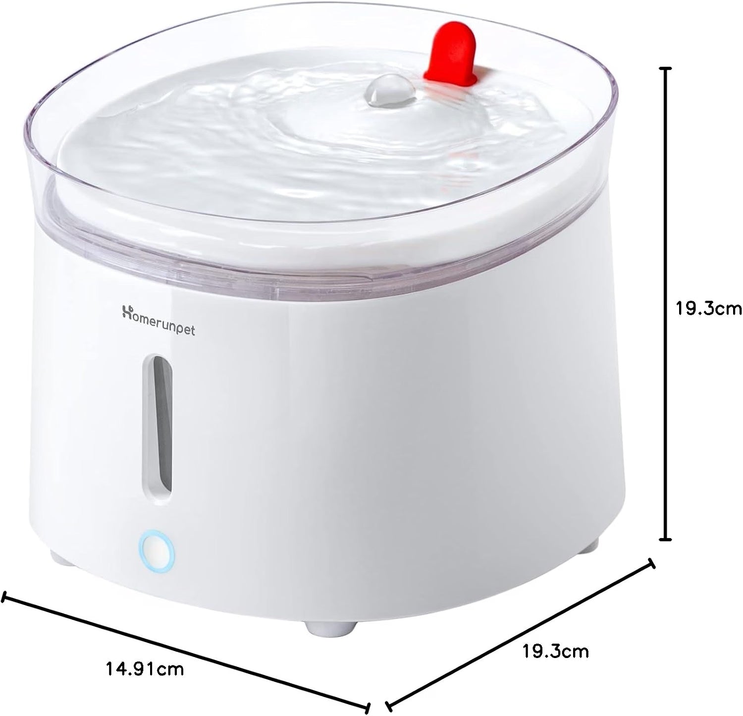 Homerunpet CF20 Wired Pet Water Fountain with UVC Sterilisation 2L