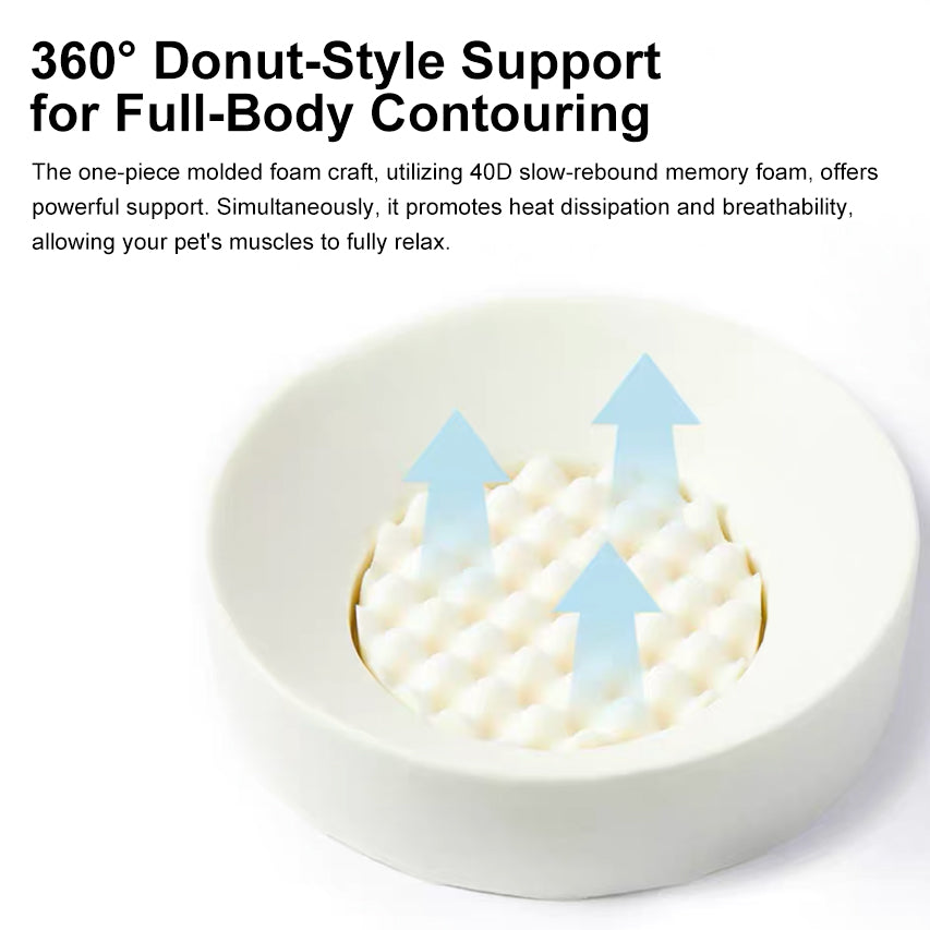 PETKIT Deep Sleep Round Pet Bed Pink | Clearance Sale