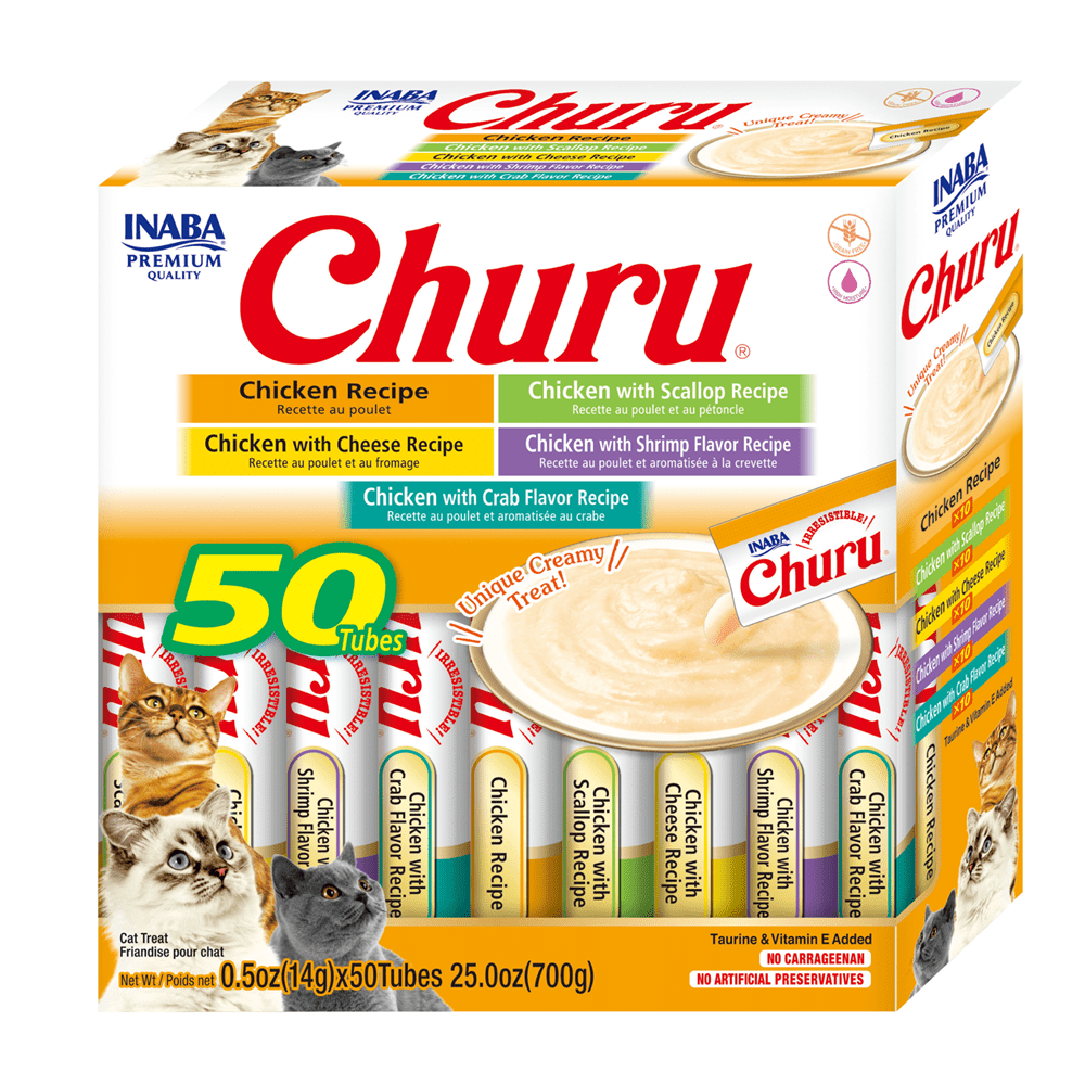 Inaba Churu Chicken Variety Box 700g (14g X 50 Tubes) - Chokyo Pet