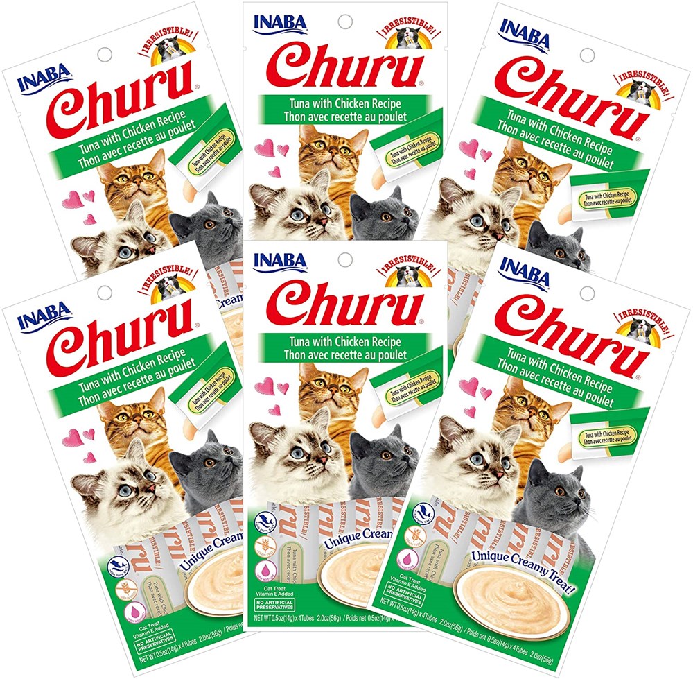 Inaba Churu Tuna With Chicken Recipe 56g 24 Tubes