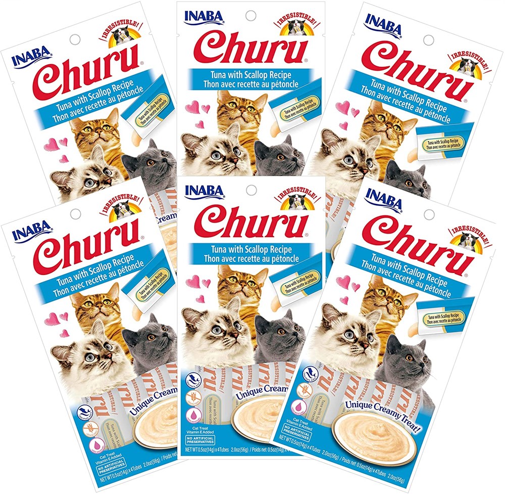 Inaba Churu Tuna With Scallop Recipe 56g 24 Tubes