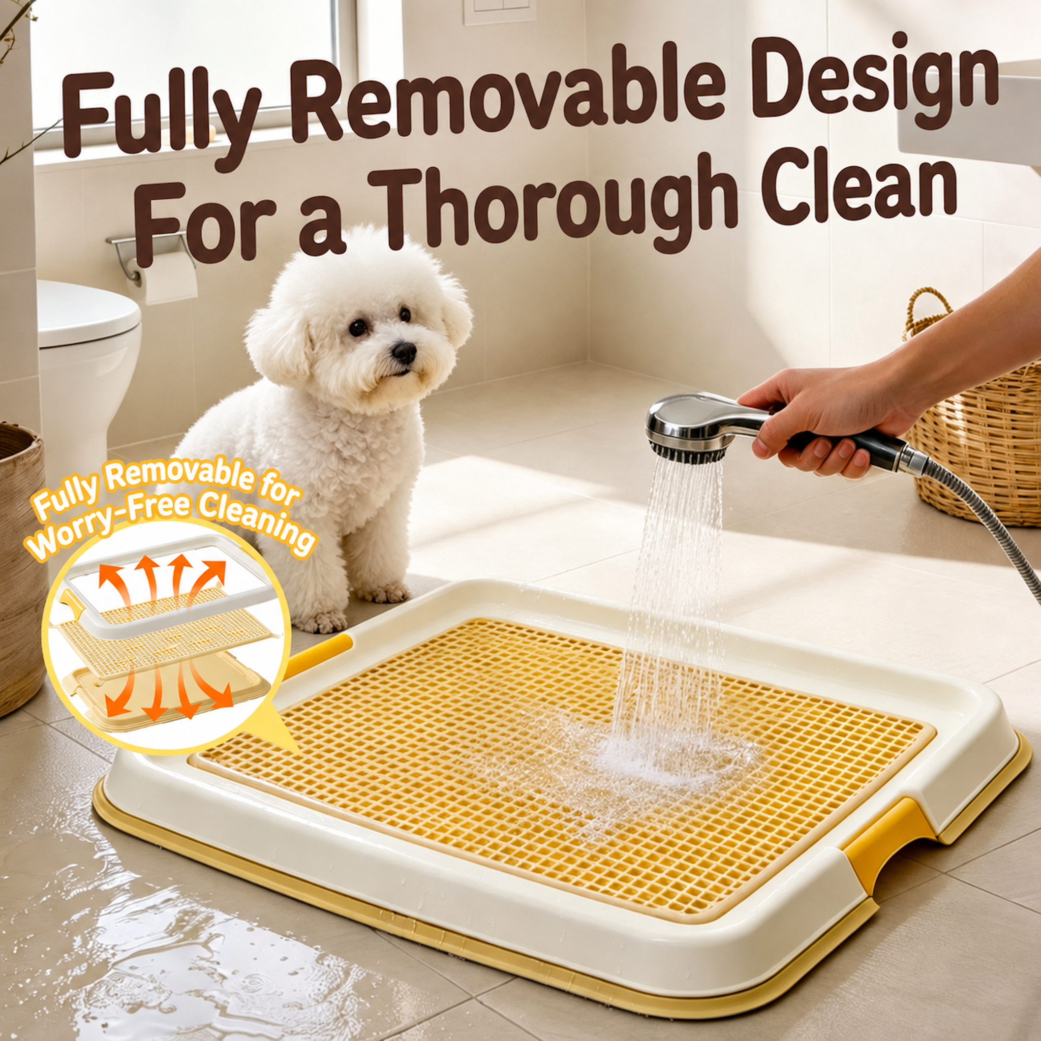 Iris Dog Training Tray For Puppies (Holds Training Pads)