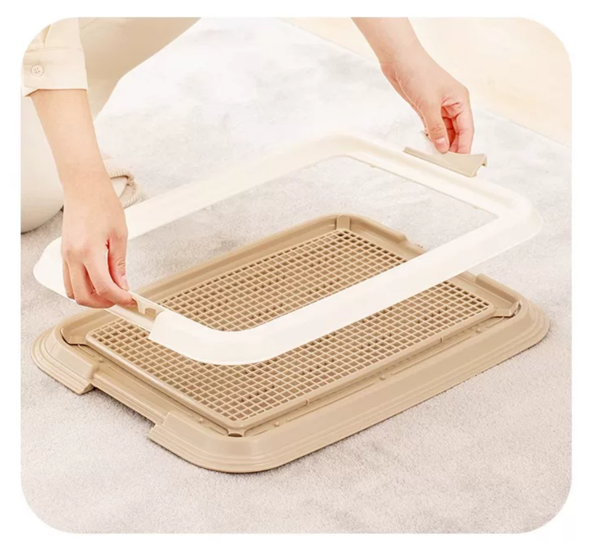 Iris Dog Training Tray For Puppies (Holds Training Pads)