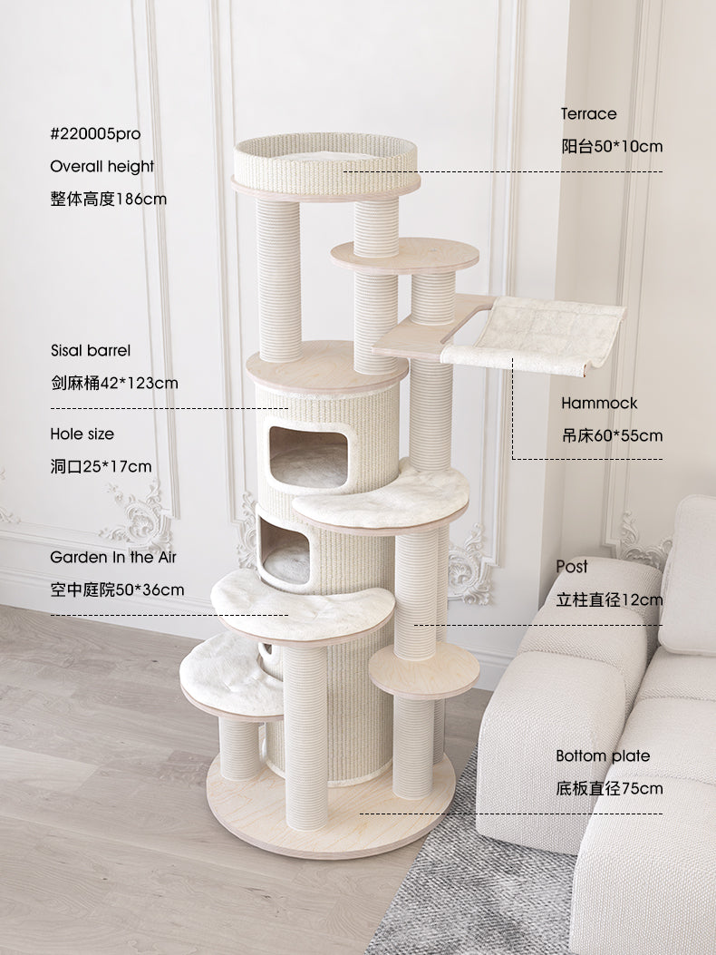 HONEYPOT CAT® Solid Wood Cat Tree #220005,#220005pro