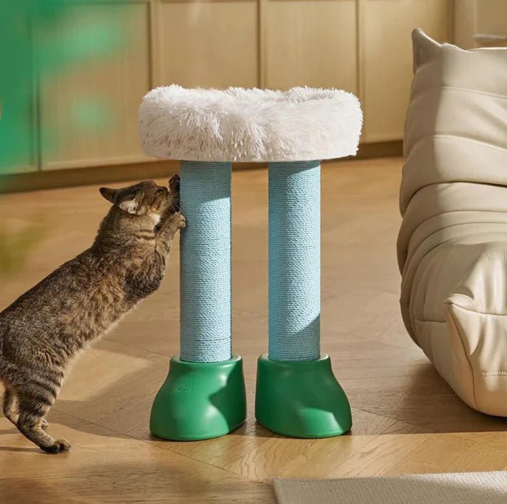 MAKESURE 3-in-1 Cat Scratcher, Bed, and Side Table - Stylish Feline Furniture - Chokyo Pet