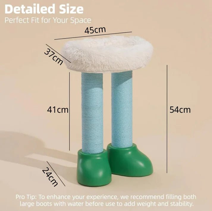 MAKESURE 3-in-1 Cat Scratcher, Bed, and Side Table - Stylish Feline Furniture - Chokyo Pet