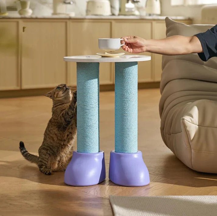 MAKESURE 3-in-1 Cat Scratcher, Bed, and Side Table - Stylish Feline Furniture - Chokyo Pet