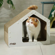 Makesure All-in-One Cat Scratching White House: Ultimate Play, Scratch & Nap - Chokyo Pet
