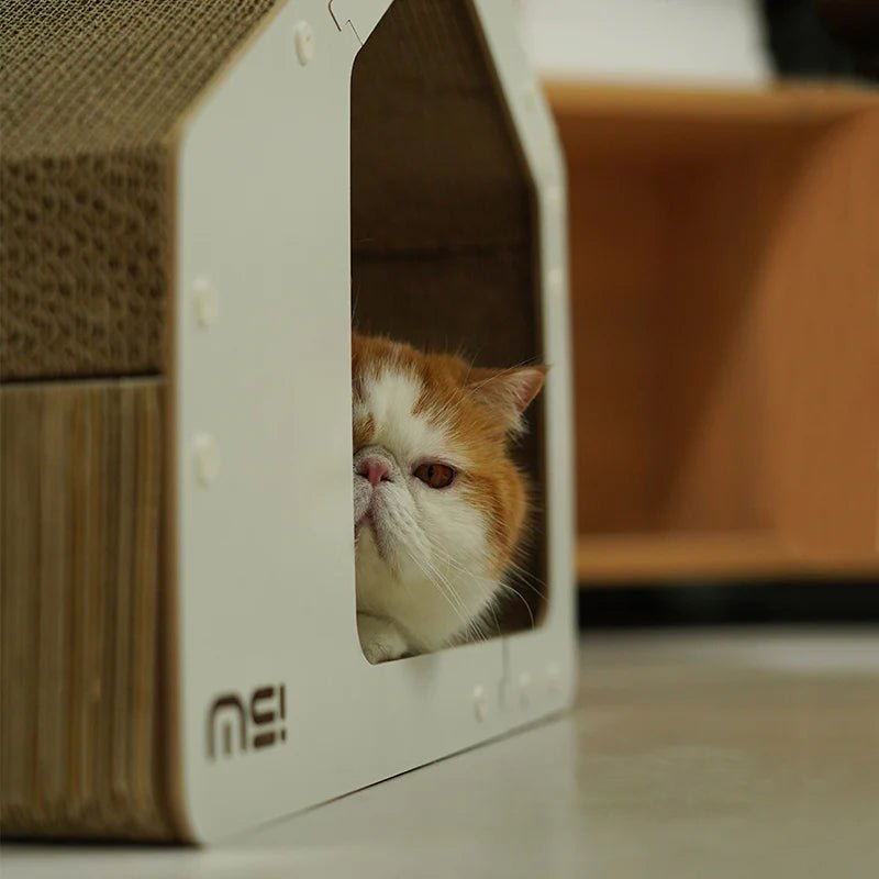 Makesure All-in-One Cat Scratching White House: Ultimate Play, Scratch & Nap - Chokyo Pet