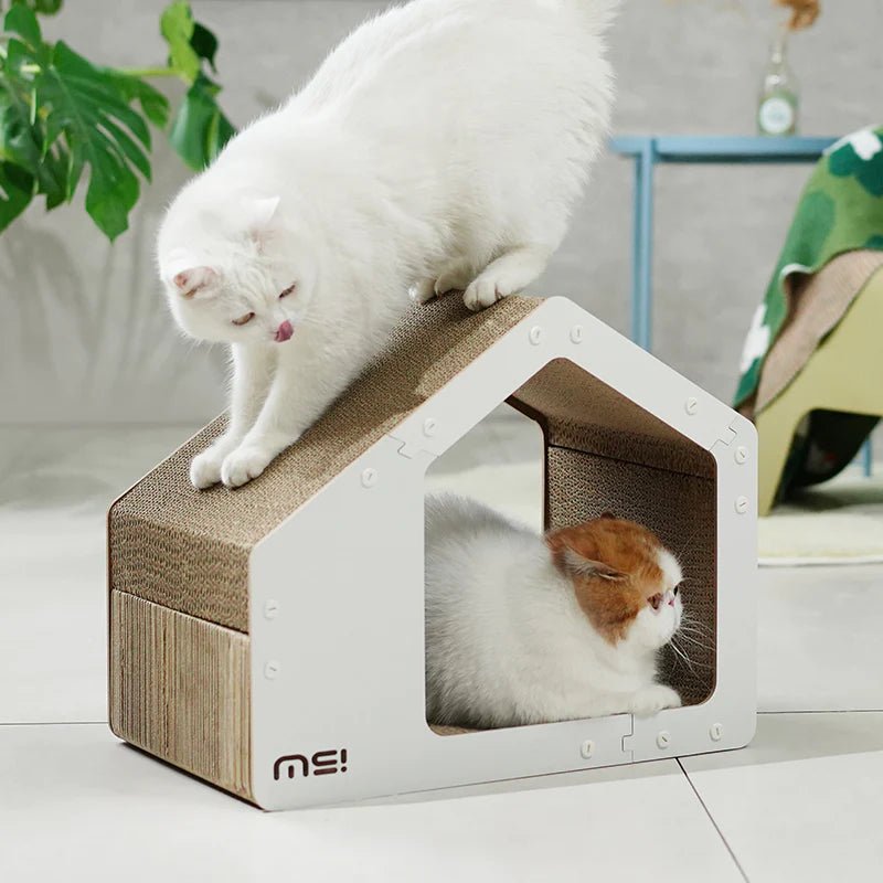 Makesure All-in-One Cat Scratching White House: Ultimate Play, Scratch & Nap - Chokyo Pet