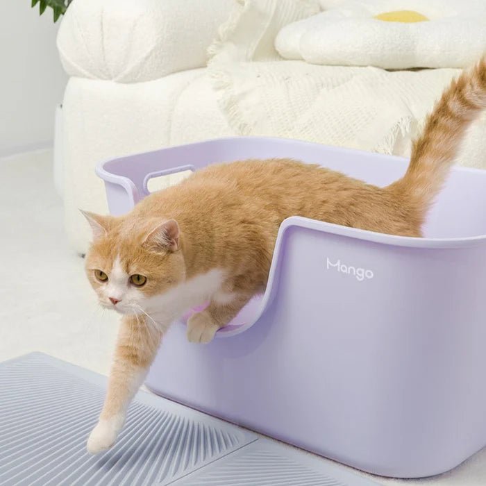 MANGO Extra Size High Edge Ultra-light Weight Cat Litter Box For Large Cat - Chokyo Pet