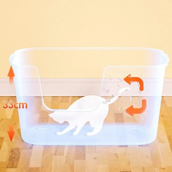 MANGO Extra Size High Edge Ultra-light Weight Cat Litter Box For Large Cat - Chokyo Pet