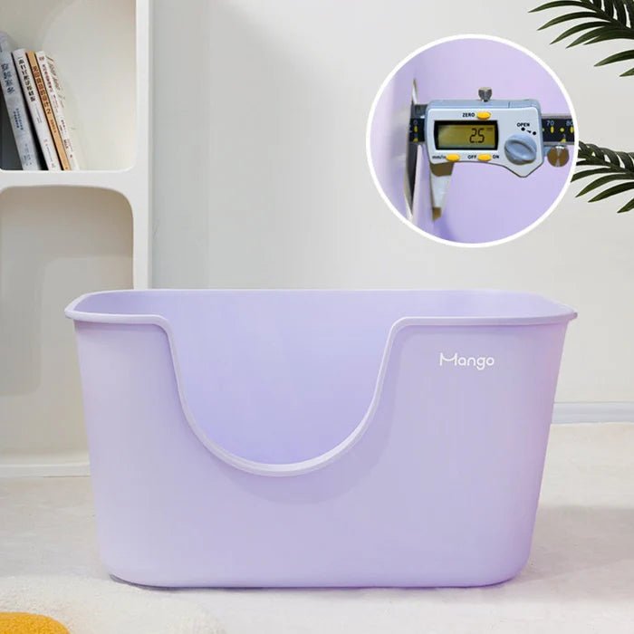 MANGO Extra Size High Edge Ultra-light Weight Cat Litter Box For Large Cat - Chokyo Pet