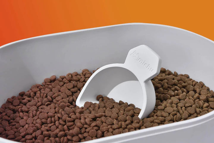 Michu Innovative Handmade Cat Food Scoop with Diatomaceous Earth Infusion