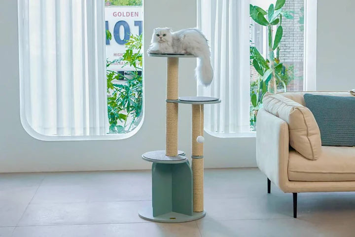 Michu Vigour Party Cat Tree, Modern Lifestyle Cat Furniture, 105cm Height。 Arrive within 3 weeks