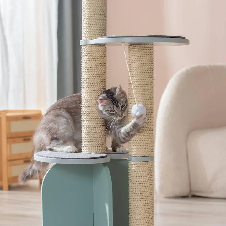 Michu Vigour Party Cat Tree, Modern Lifestyle Cat Furniture, 105cm Height。 Arrive within 3 weeks