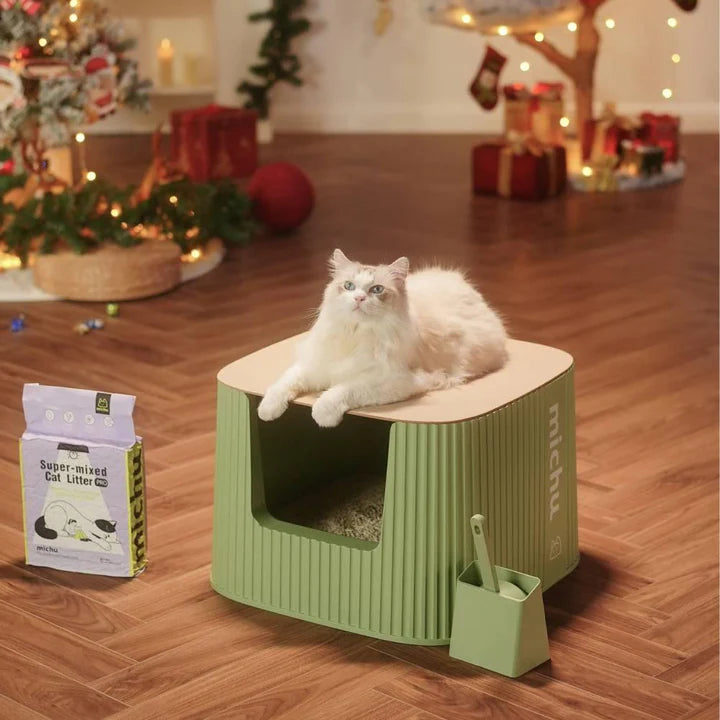 Michu XXL Container Cat Litter Box with Scoop