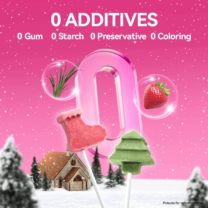 RANOVA Dog and Cat Treats Freeze Dried Lollipop Christmas Limited Edition 10pcs