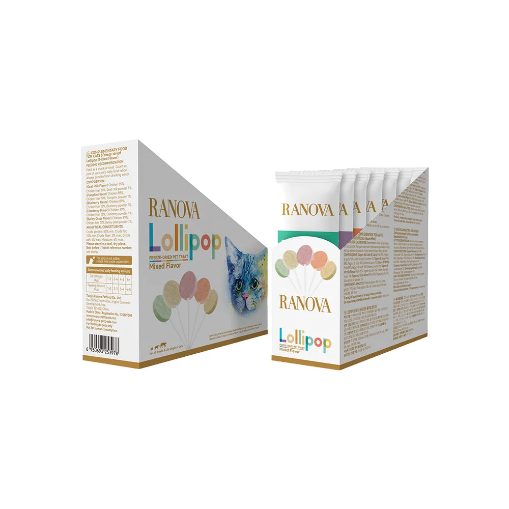 Ranova Freeze Dried Cat Treats - Lollipop 21g (15pcs)