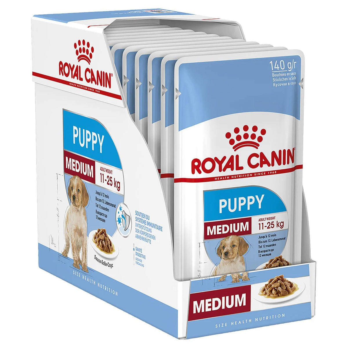 Royal Canin Medium Puppy Chunks in Gravy 140g - Chokyo Pet