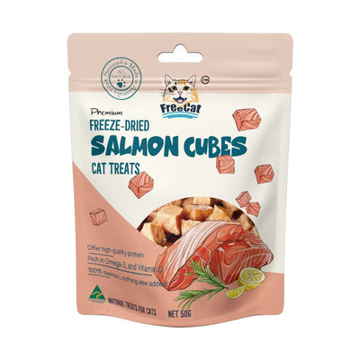 Freecat Freeze Dried Salmon CubesCat Treats 50g
