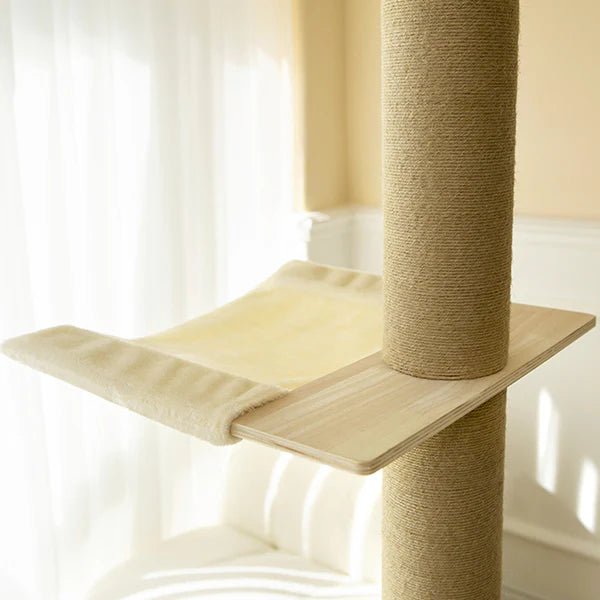 Supermarcat Solid Pine Wood Floor to Ceiling Cat Tree - Chokyo Pet