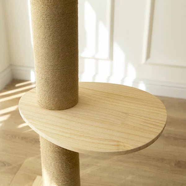 Supermarcat Solid Pine Wood Floor to Ceiling Cat Tree - Chokyo Pet