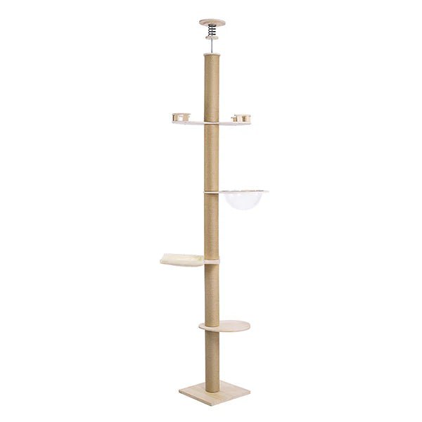 Supermarcat Solid Pine Wood Floor to Ceiling Cat Tree - Chokyo Pet