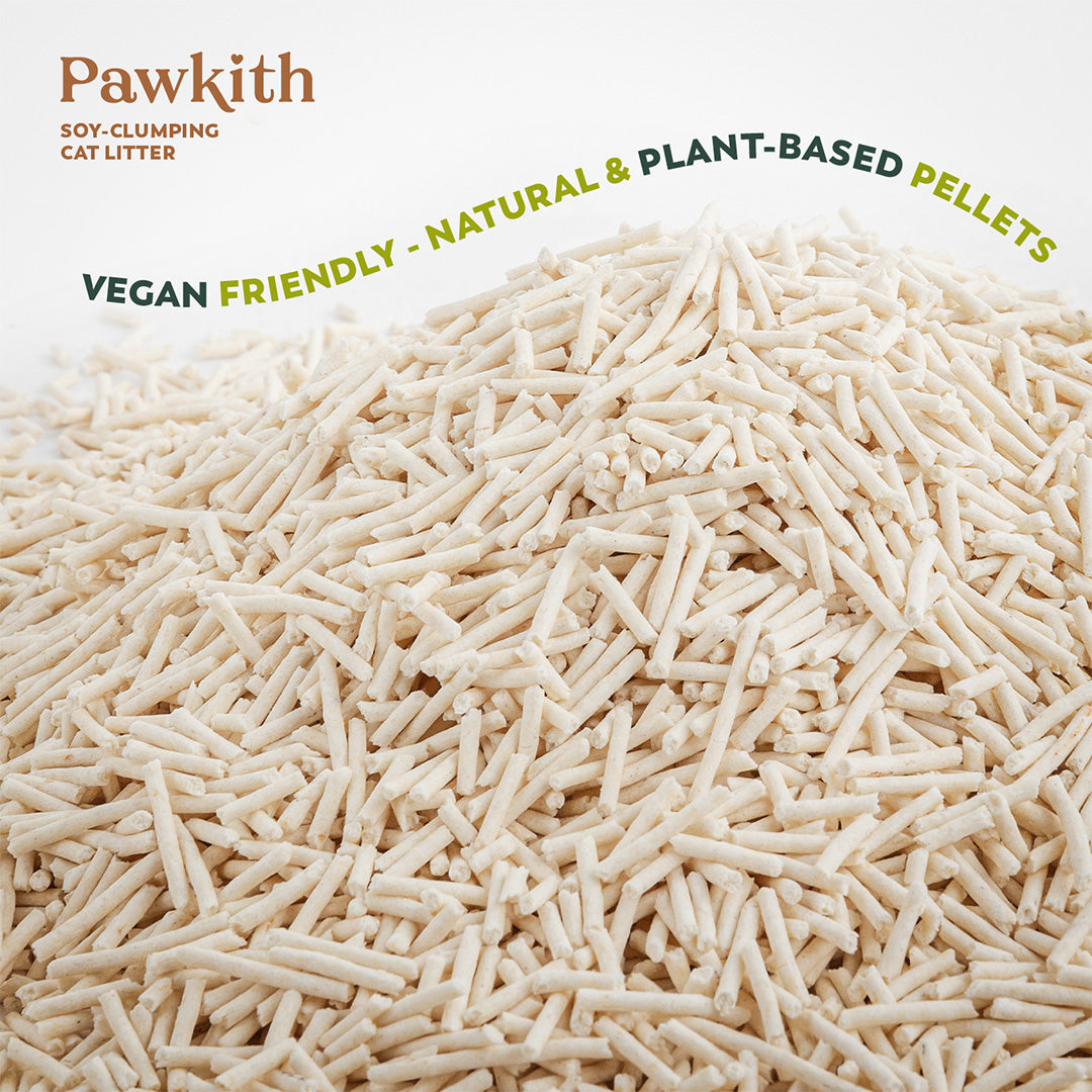 Pawkith Natural Plant-Based Soy-Clumping Cat Litter