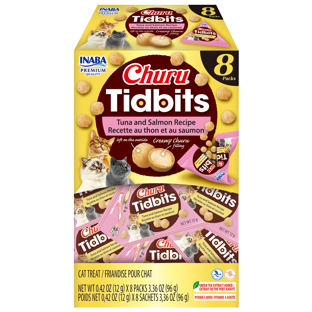 Inaba/Ciao Churu Cat Tidbits Tuna & Salmon 12g x 8
