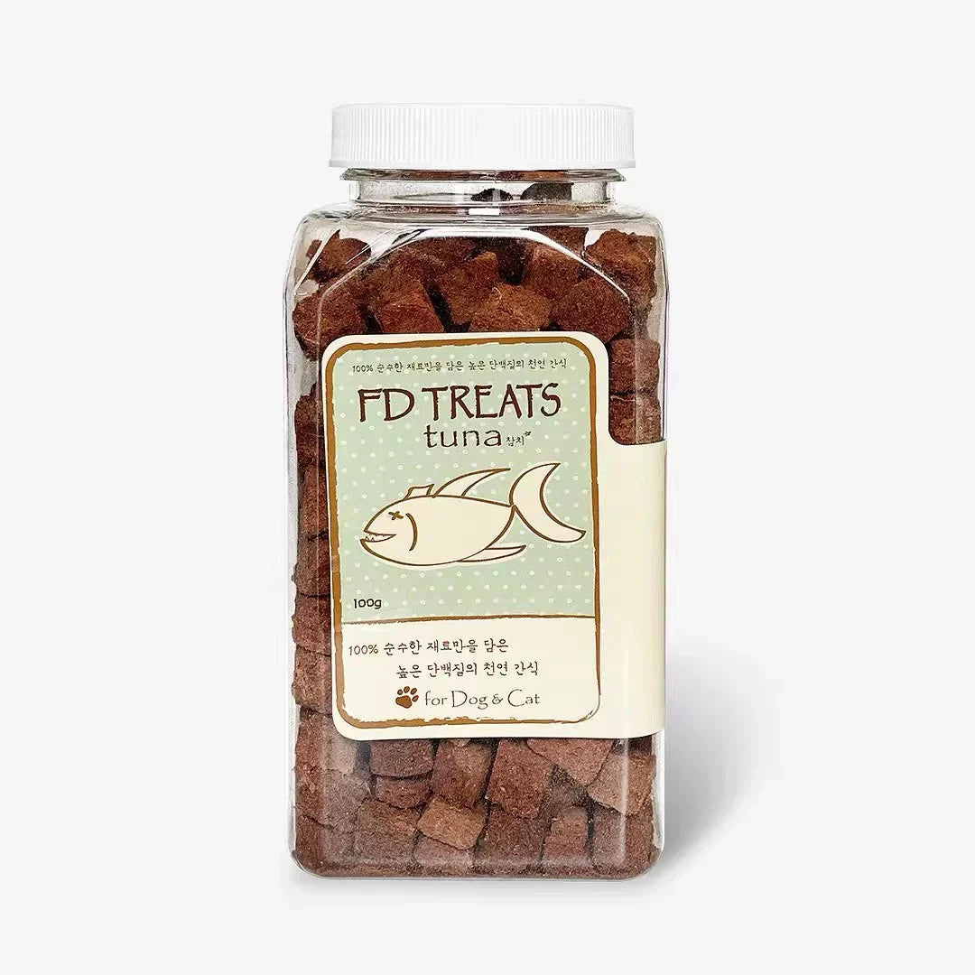 FD TREATS - Freeze-Dried Tuna Treats for Cats & Dogs | Omega-3 Rich Meal Topper