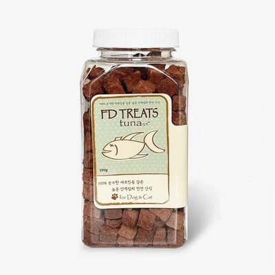 FD TREATS - Freeze-Dried Tuna Treats for Cats & Dogs | Omega-3 Rich Meal Topper