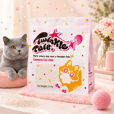 Pink Wish Twinkle Tale Cassava Cat Litter 2.5kg
