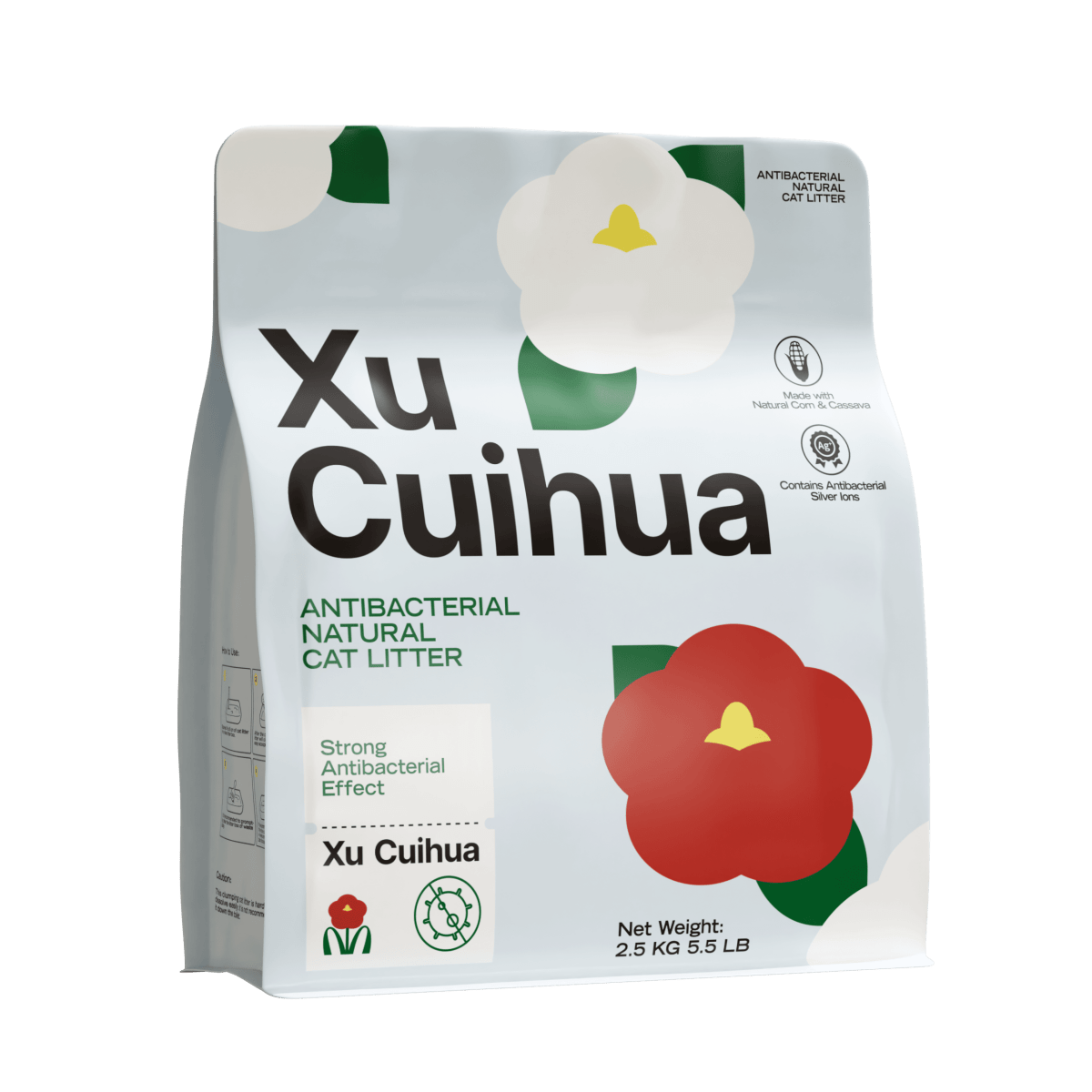 Xu Cuihua Antibacterial Natural Cat Litter 2.5kg - Chokyo Pet