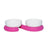 Zeze Double Ceramic Pet Bowls With Base