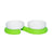Zeze Double Ceramic Pet Bowls With Base