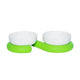 Zeze Double Ceramic Cat Bowls With Base