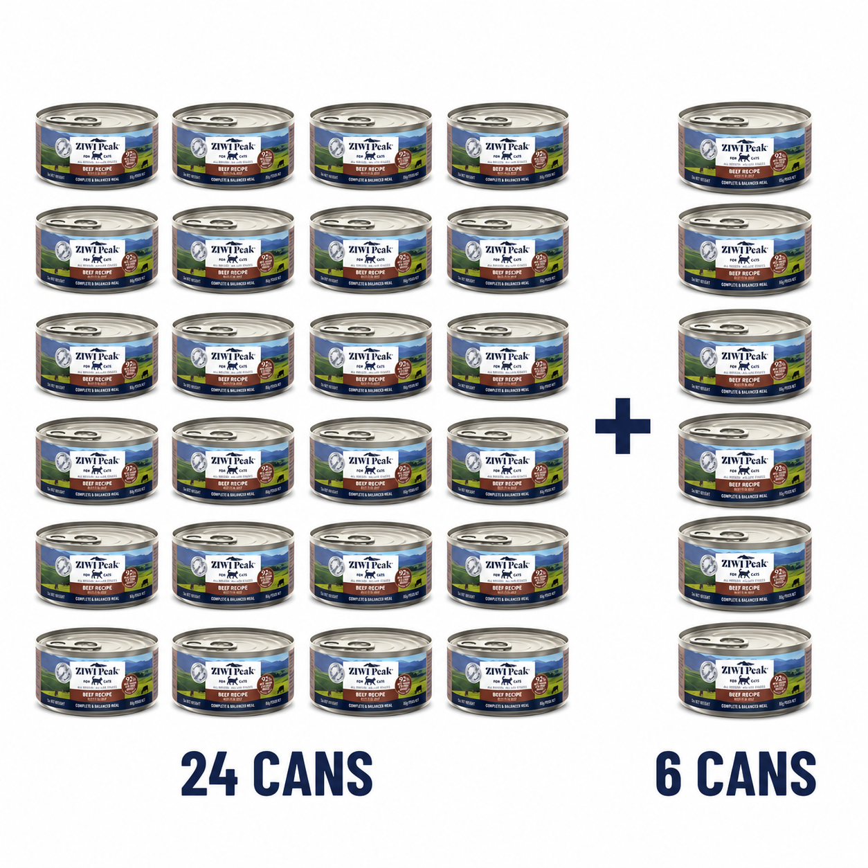 Ziwi Peak Beef Cat Wet Food Can 85g Buy 24 Get 6 FREE