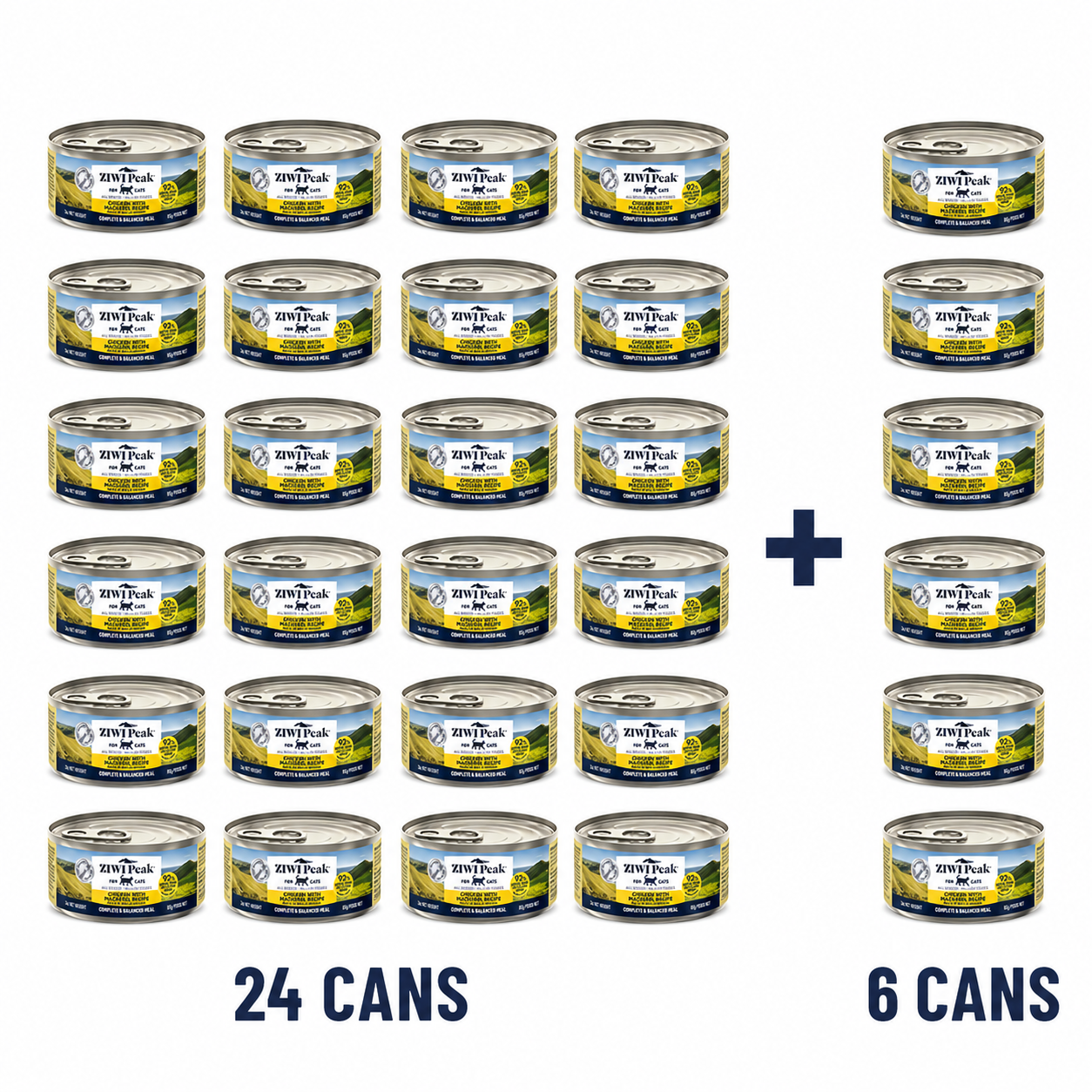 Ziwi Peak Chicken & Mackerel Cat Wet Food Can 85g Buy 24 Get 6 FREE