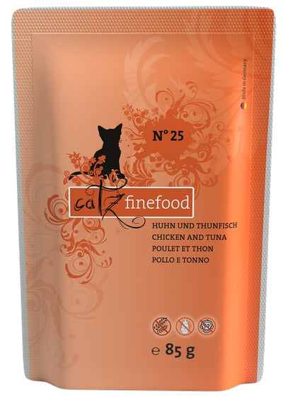 Catz Finefood Cat Food Chicken & Tuna N°25 85g x 16