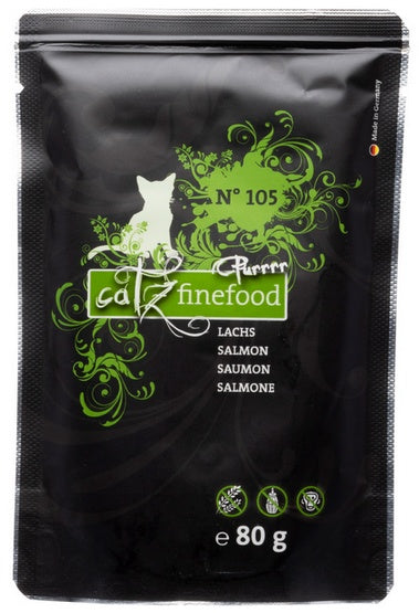 Catz Finefood Cat Food Purrrr N°105 Salmon 80g x 16