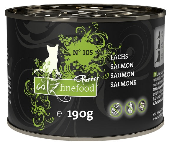 Catz Finefood Cat Food Purrrr N°105 Salmon 190g x 6