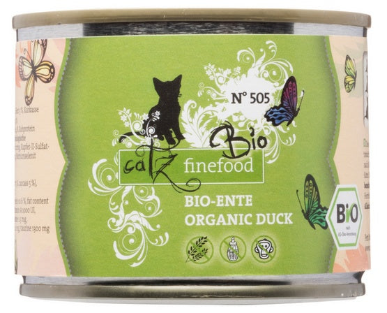 Catz Finefood Bio Cat Food N°505 Organic Duck 200g x 6