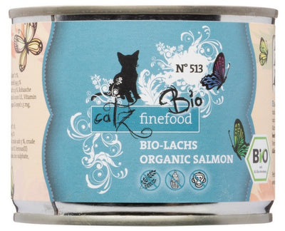 Catz Finefood Bio Cat Food N°513 Organic Salmon 200g x 6