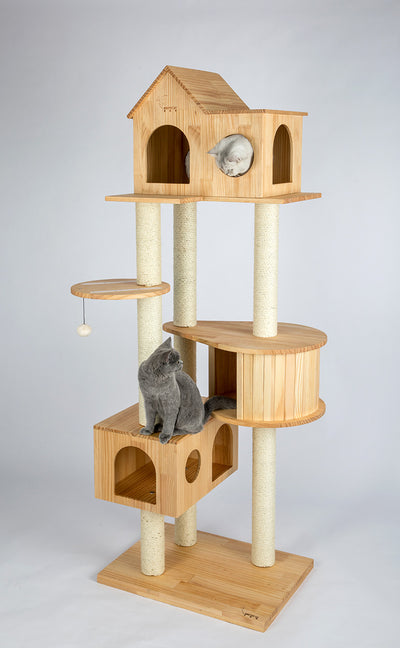 HONEYPOT CAT® Solid Wood Cat Tree 191cm #180217.Arrive within 3 weeks