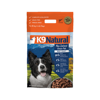 K9 Natural Freeze Dried Beef Feast 1.8kg