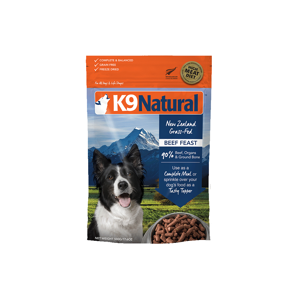 K9 Natural Freeze Dried Beef Feast 500g