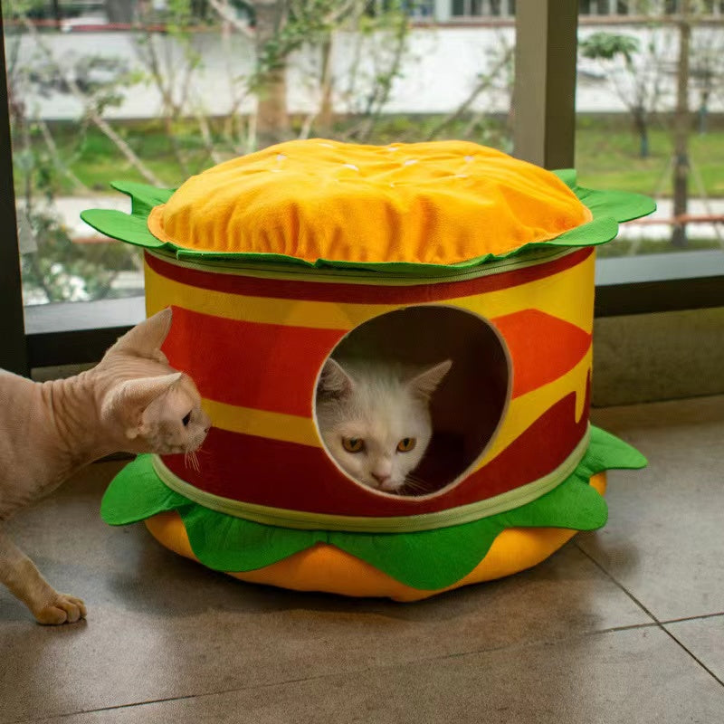 Burger Cat Bed Bundi Pet Supplies