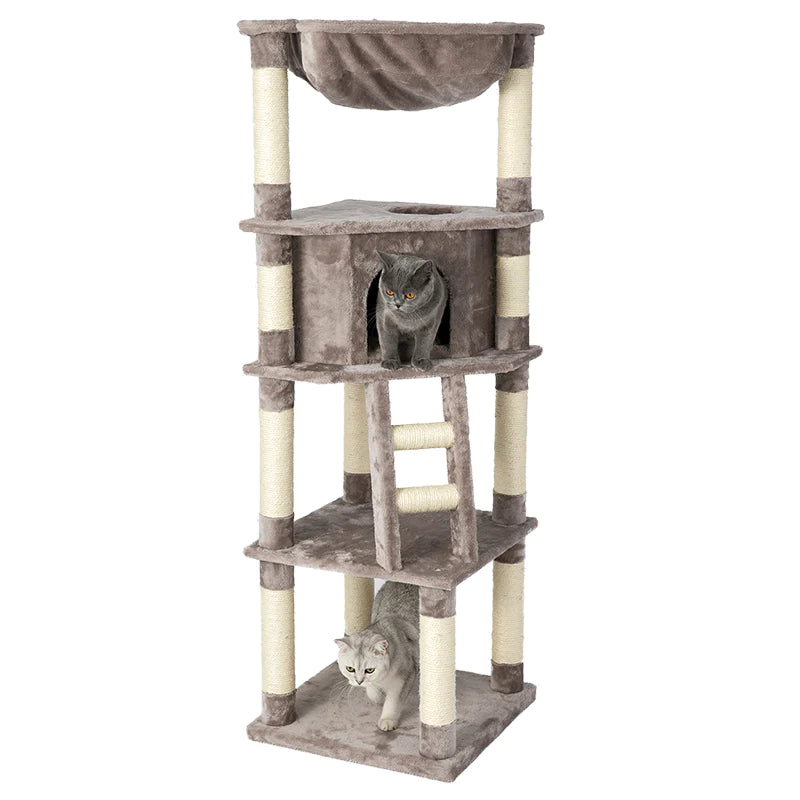 HONEYPOT CAT® Chipboard Flannel Cat Tree 158cm
